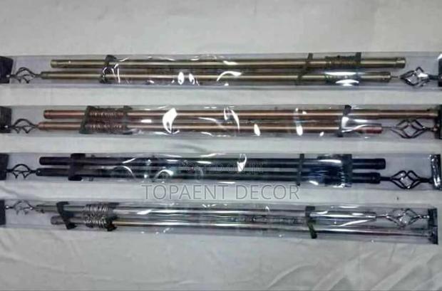 Adjust,Install,Admire Black, Brown, Silver and Gold Adjustable Rods - main view