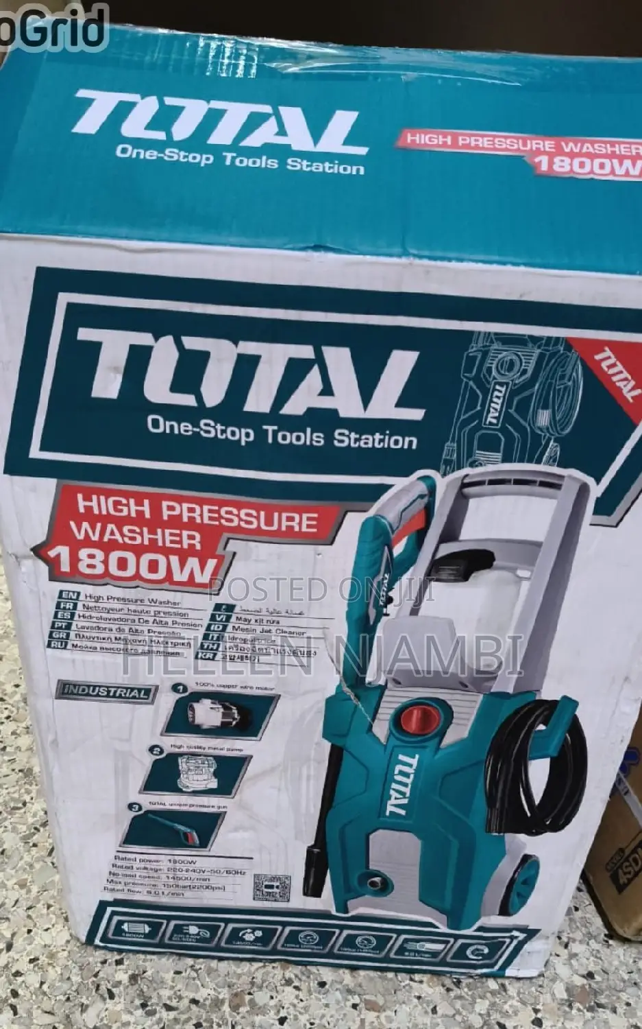 Total 1800w 150bar High Pressure Washer