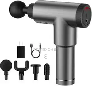 Rechargeable Massage Gun – 6 Speed, 4 Heads, Quiet Motor