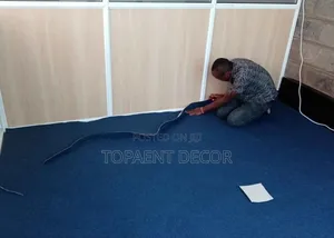 Sound Proofing Office Blue Delta 4mm Thick Wall to Wall Carpets