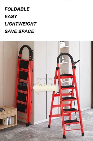 Five Steps Metallic Ladder