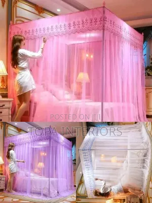 Readymade 4x6, 5x6 and 6x6 Four Stand Mosquito Nets