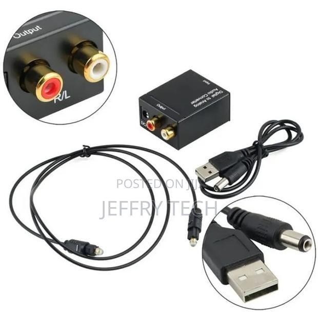 Digital Signal Toslink Optical Coaxial to Rca Analog Audio C
