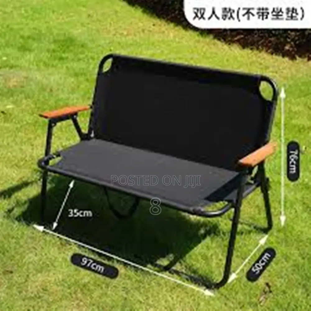 Heavy-Duty Folding Camping Chair for Two – Easy to Carry