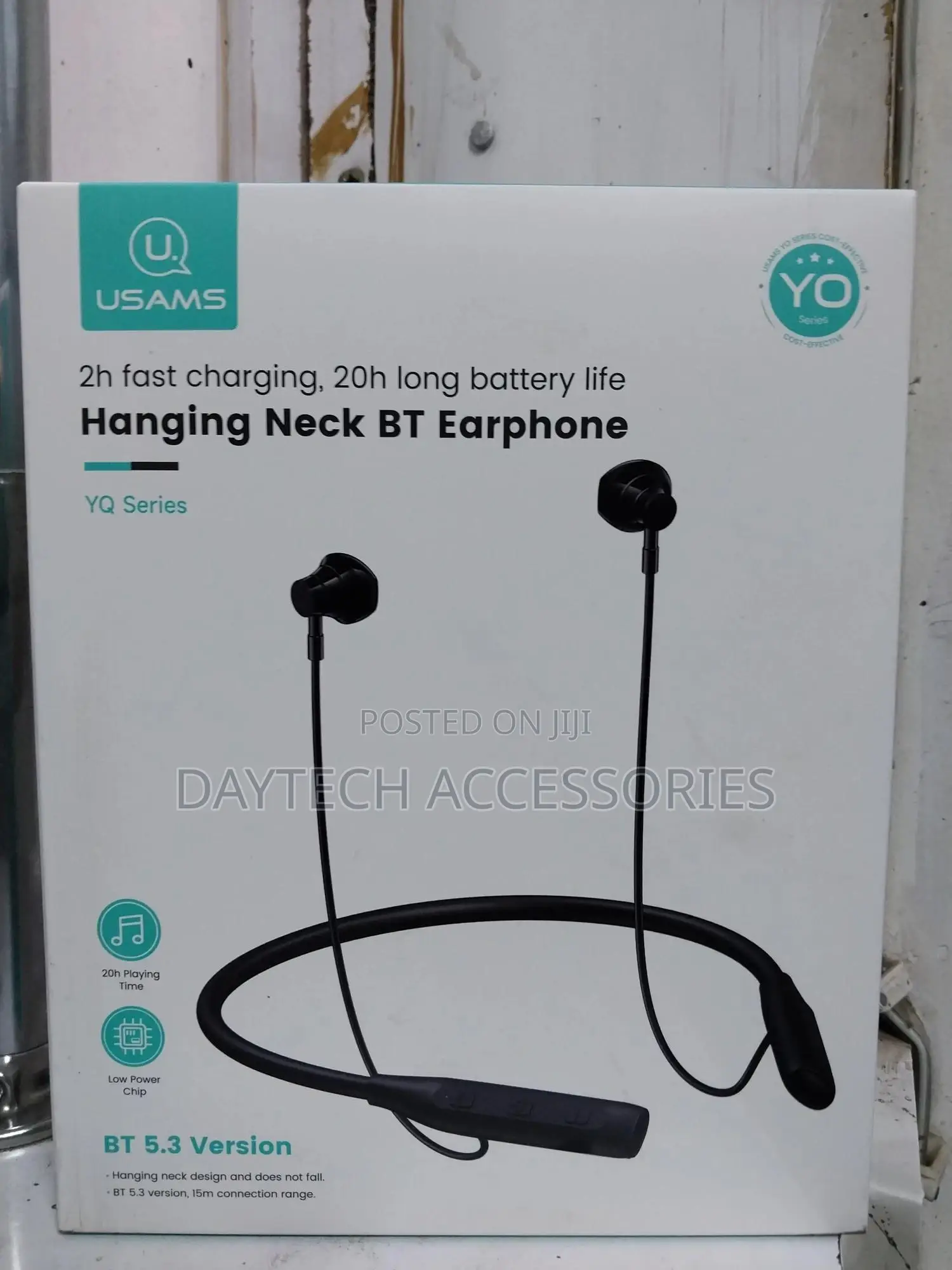 Usams Yq24 Neck Mounted Sports Bluetooth Earphones