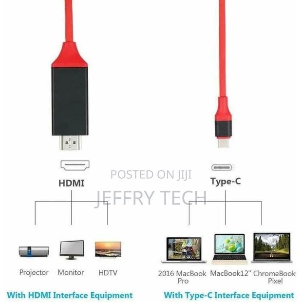Hdmi Cable - Usb-C - Adapter - Compatible With Samsung - - thumbnail 2