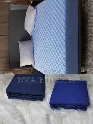 Boys Bedroom Blue Soft Waterproof Mattress Covers for Urine Protection