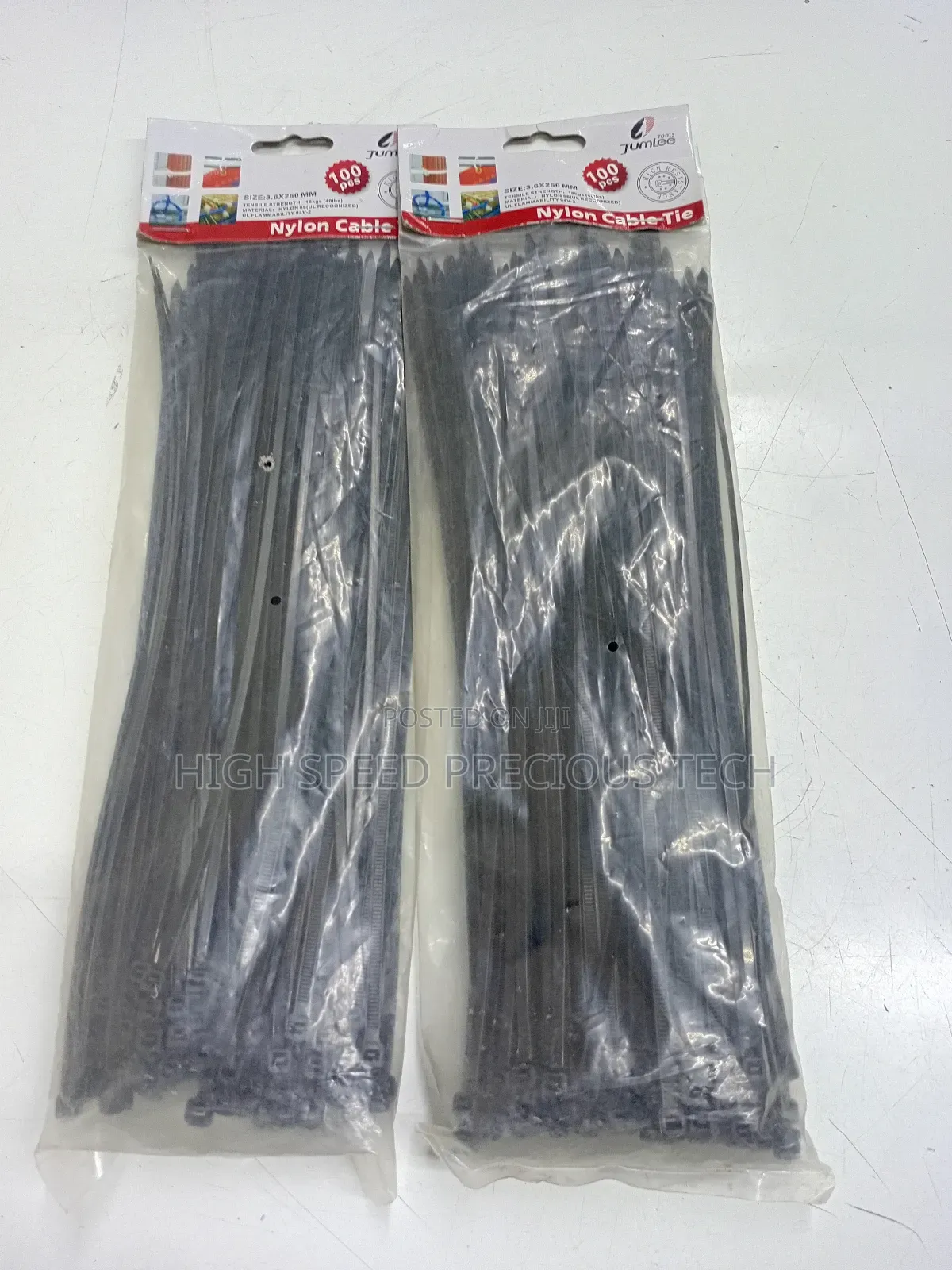 Cable Ties 3.6*250mm 10" Black Only