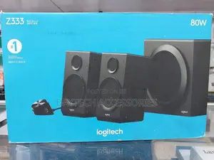 Logitech Z333 2.1 Speaker System With Subwoofer Rich Bass.