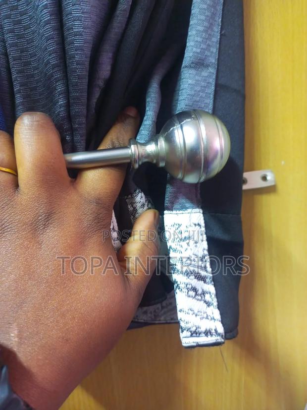 Silver Metallic Wall Mounted Curtain Holders - main view