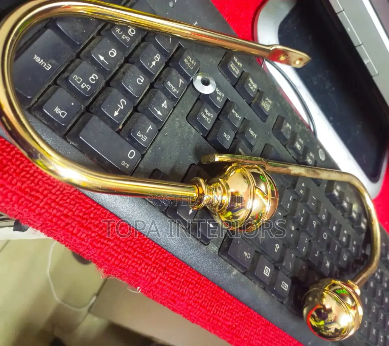 Gold Metallic Wall Mounted Curtain Tiebacks