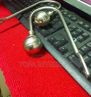 One Pair Silver Metallic Curtain Holders for Hooking Curtains
