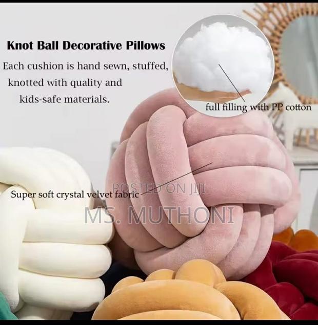 Knot Pillow Round Ball Home Decor Cushion