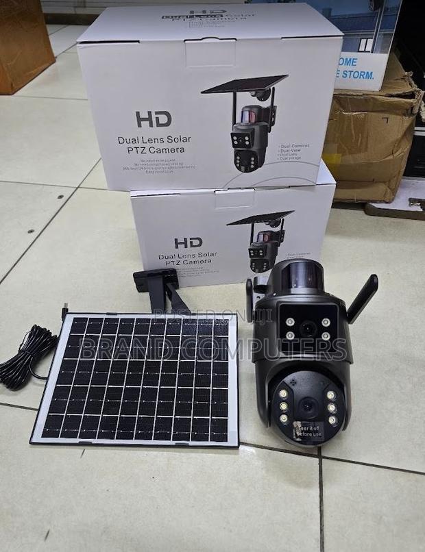 Dual Lens Wifi Ubox Solar PTZ Camera