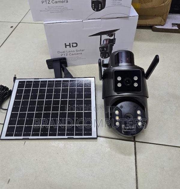 Ubox Wifi Solar CCTV Camera With Double Lens 6mp - main view