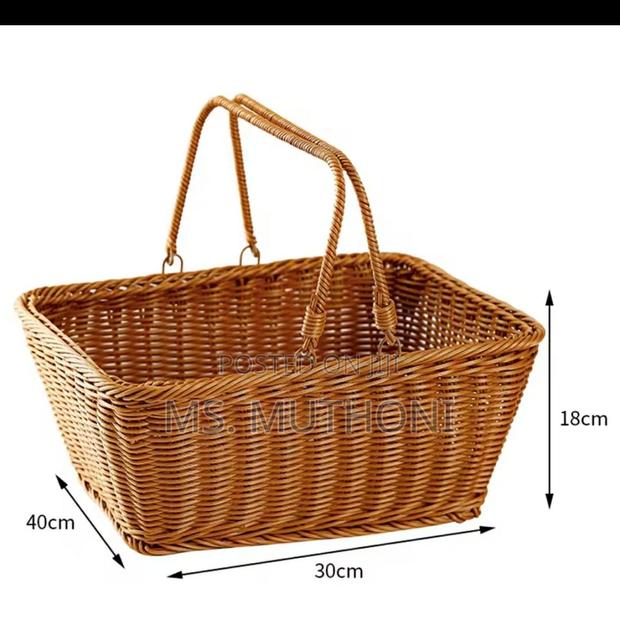 Multi~Purpose Rattan Wicker Picnic / Pantry Basket - thumbnail 5