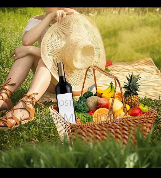 Multi~Purpose Rattan Wicker Picnic / Pantry Basket - thumbnail 2