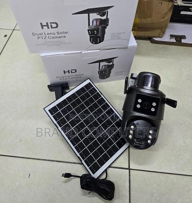 6mp Ubox Dual Lens Wifi Solar Camera Full Color With Audio