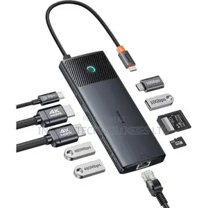 Baseus Metal Gleam Series Ii 10-in-1 Usb-C Hub With Dual Display
