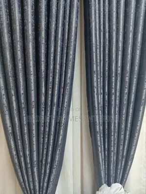 Dark Grey Heavy Curtain With Quality Material Available
