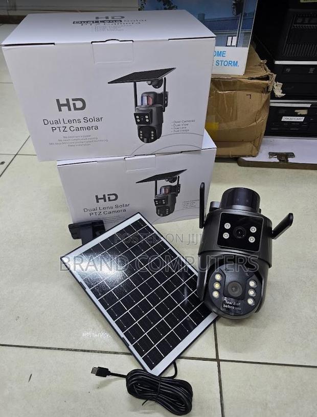 Dual Lens Wifi Solar Outdoor Wireless Camera Full Color
