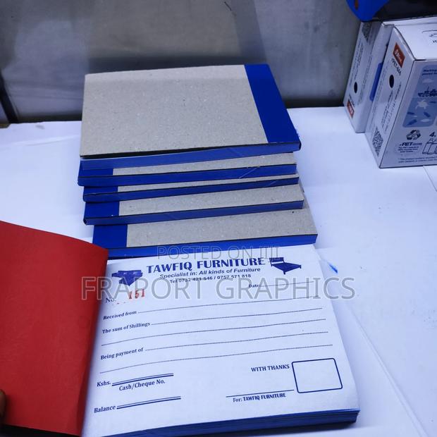 Self Carbonated Receipt Books A5 Size 4books 50 by 2