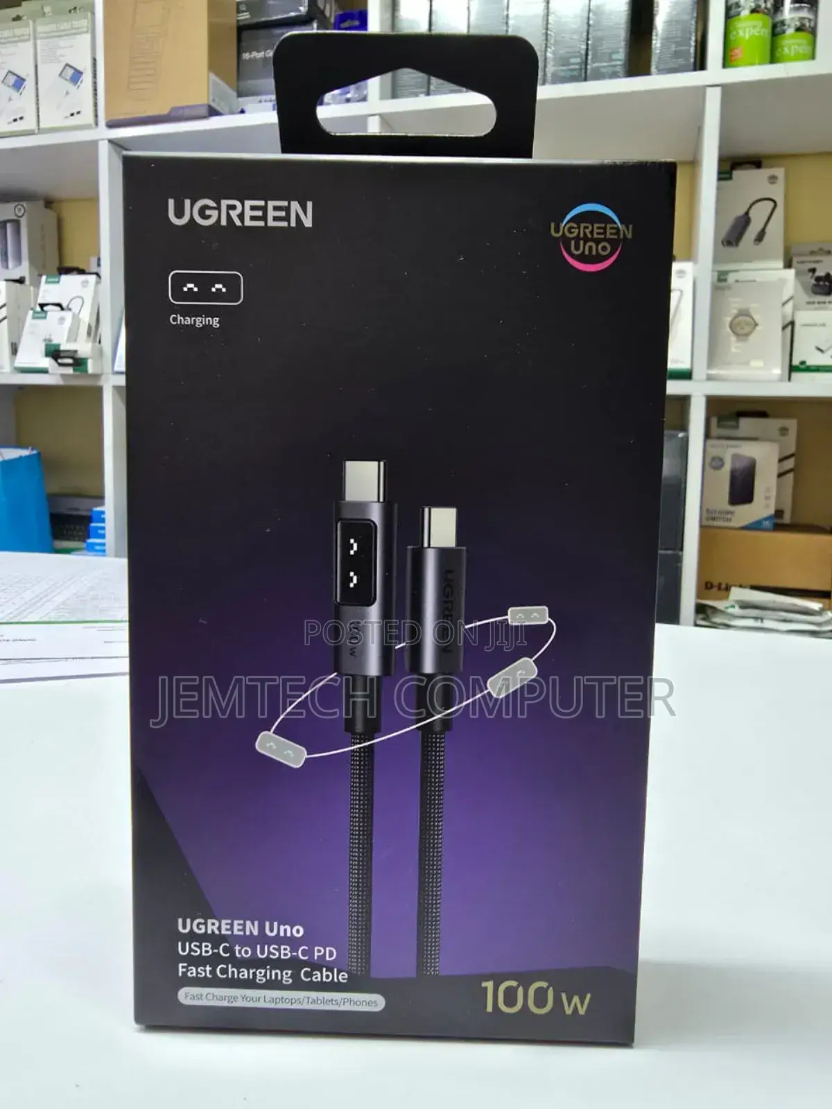 Ugreen Uno USB-C to USB-C Pd Fast Charging Cable 3 Metre