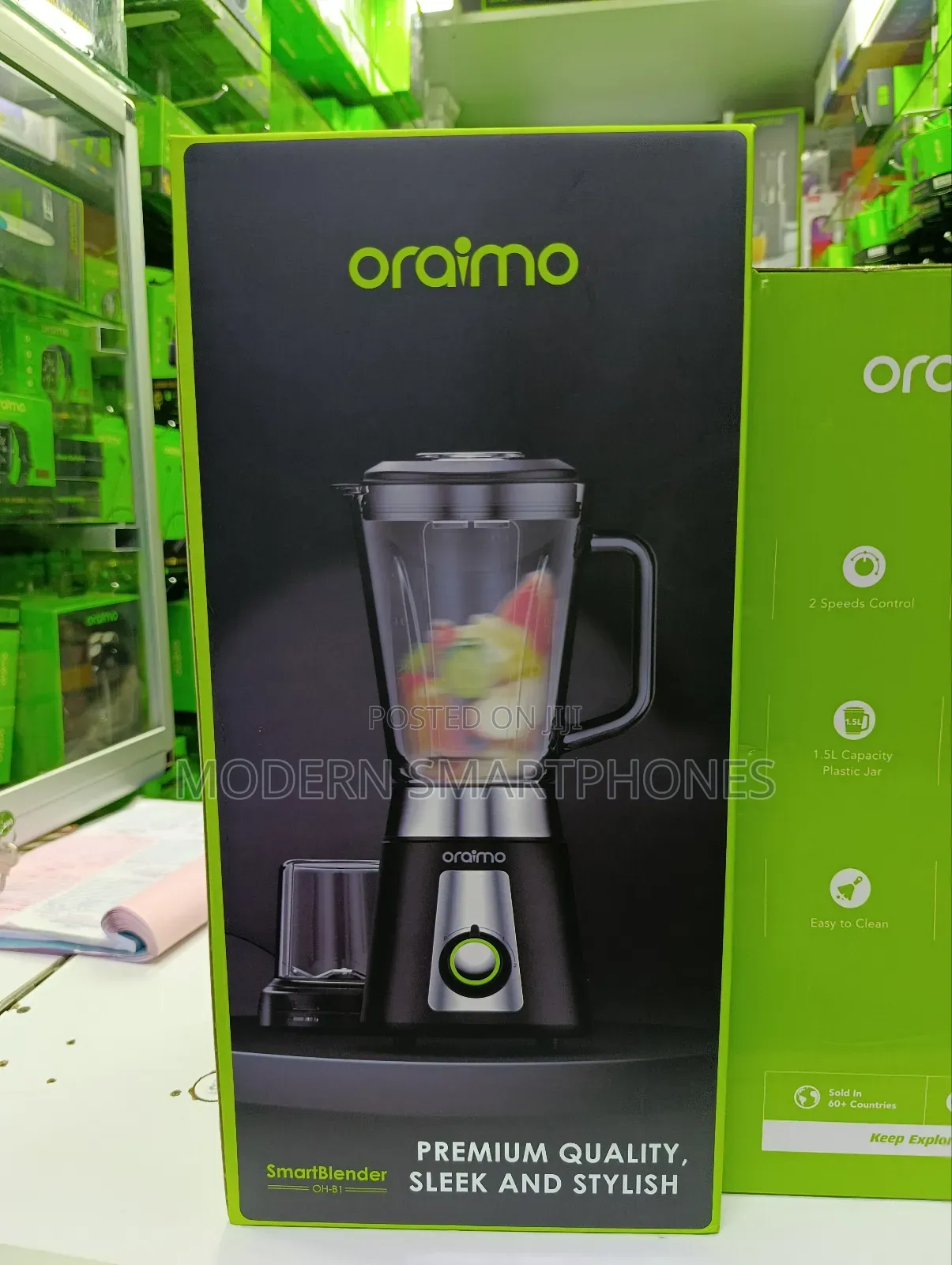Oraimo Smart Blender, 1.5l Speeds Control Blender.