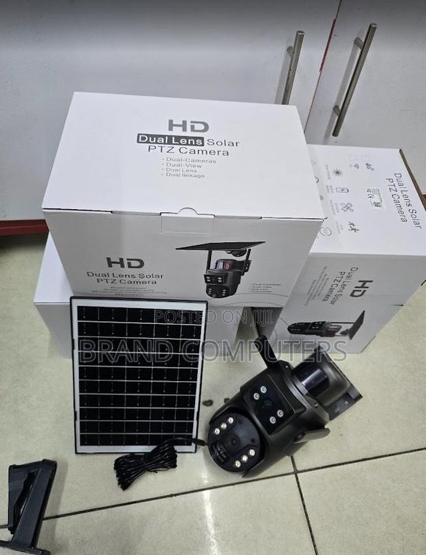 Solar Wifi Camera Dual Lens Outdoor Security CCTV Wireless Camera - main view