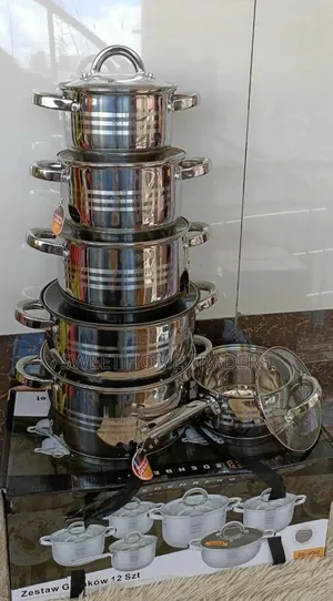 *12pc Edenburg Stainless Steel Cookware*