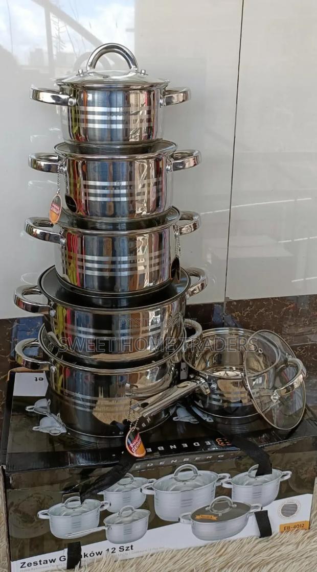 *12pc Edenburg Stainless Steel Cookware* - main view