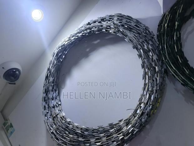 Galvanized Razor Wire - main view