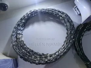 Silver Razor Wire