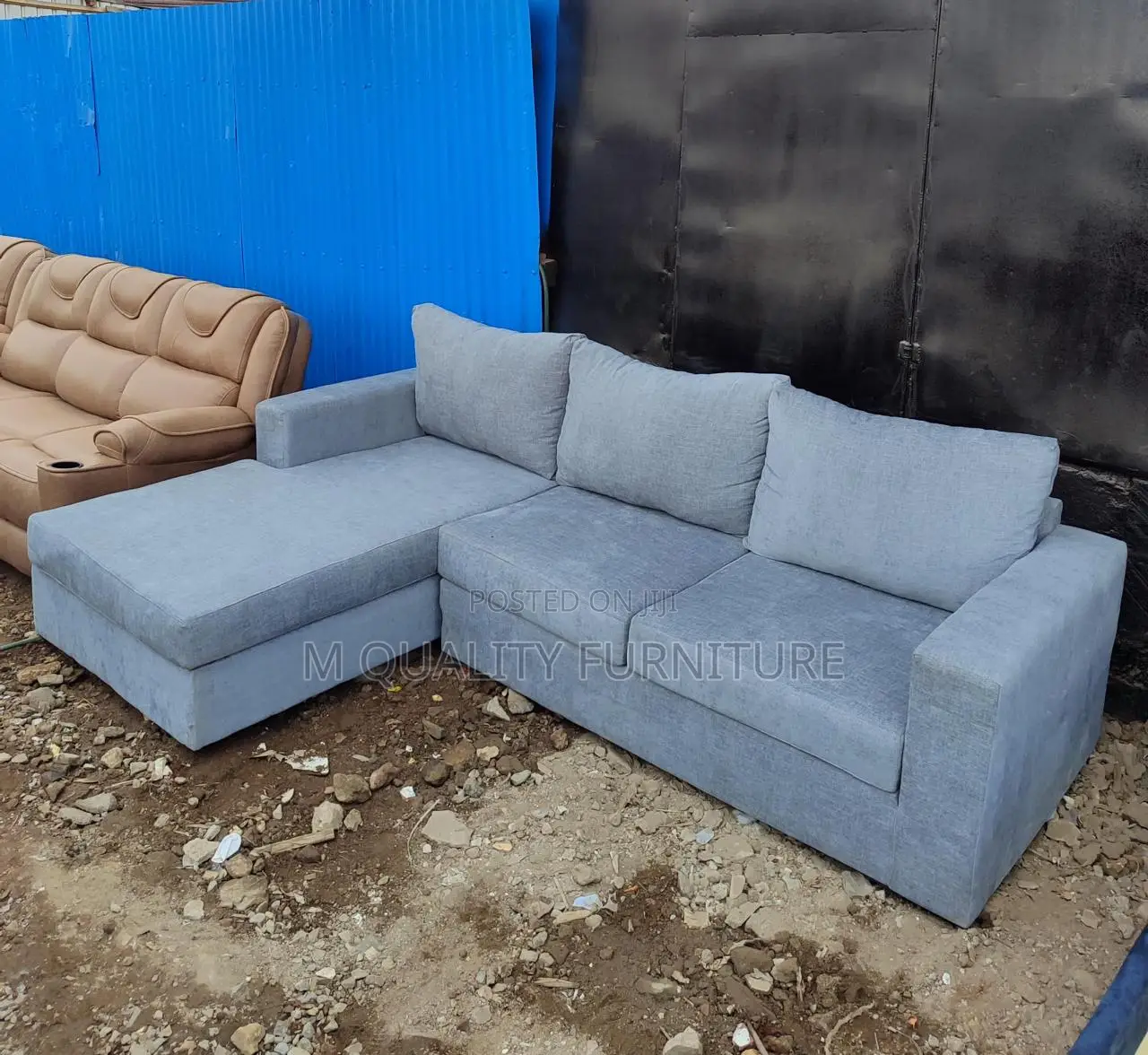 Spacious Reclining L Sofa