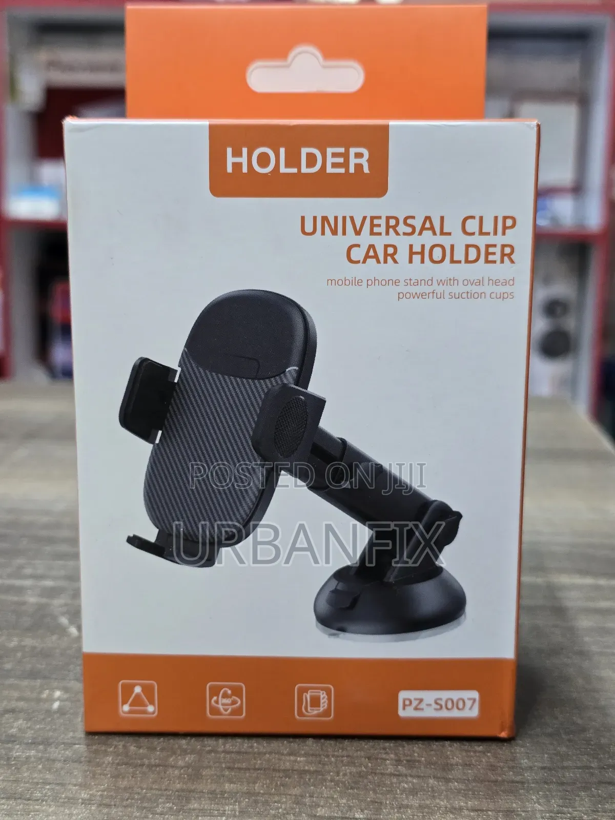 Universal Car Mobile Phone Holder Stand With Powerful Suction Cups