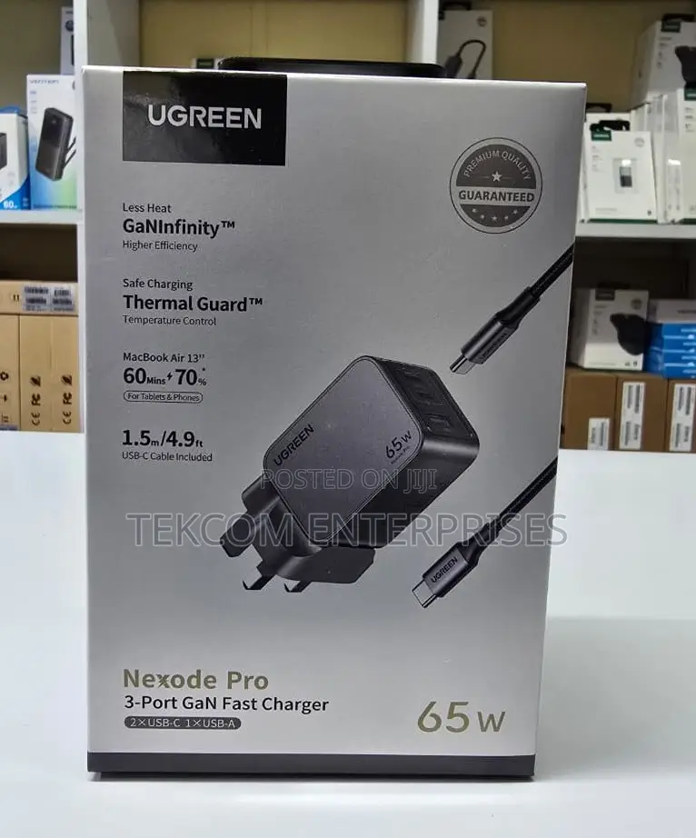 Ugreen Nexode Pro 65w 3-Port Gan Ultra-Slim Fast Charger