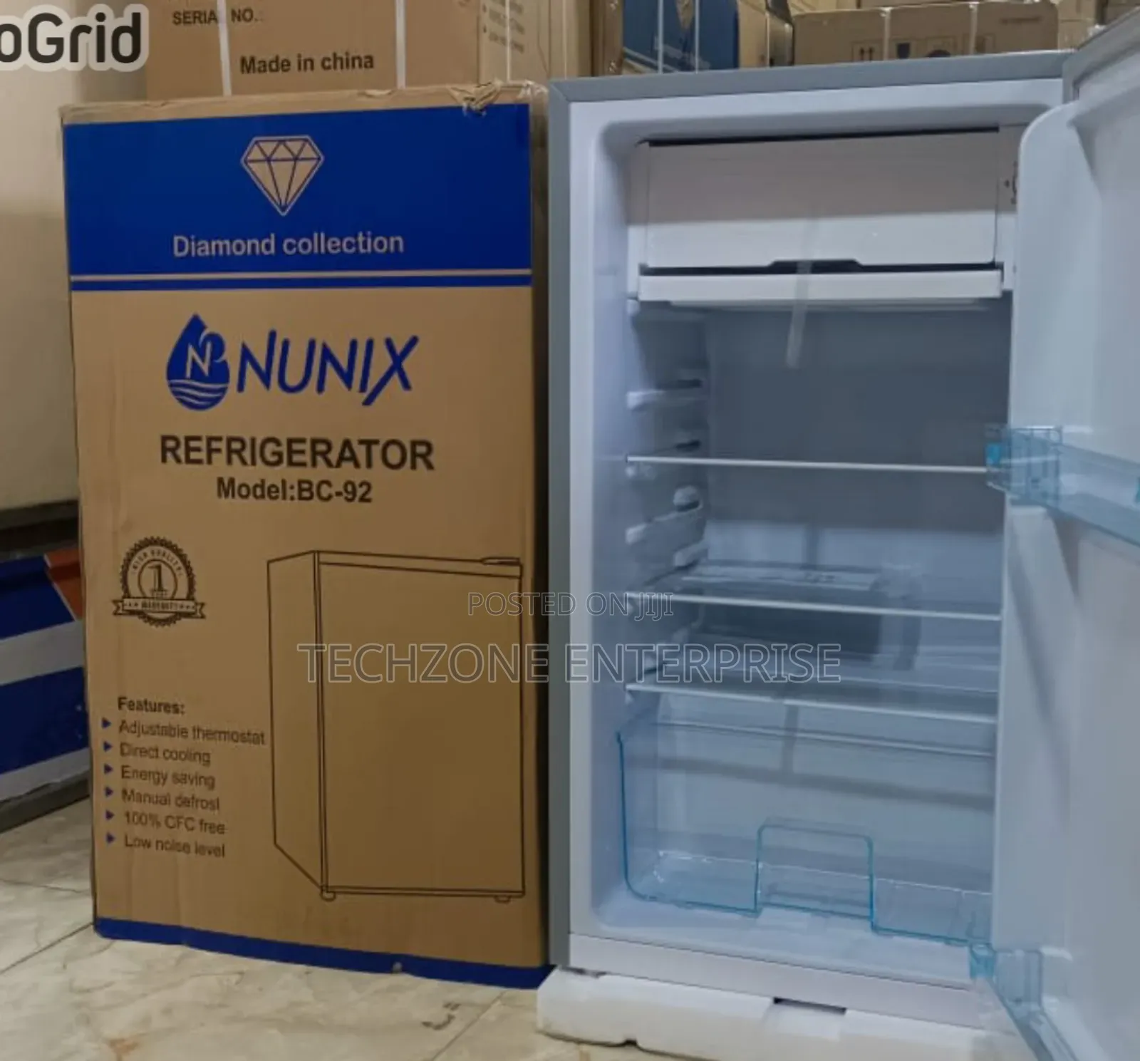 Nunix Bc-92 90l Single Door Fridge With Manual Defrost 