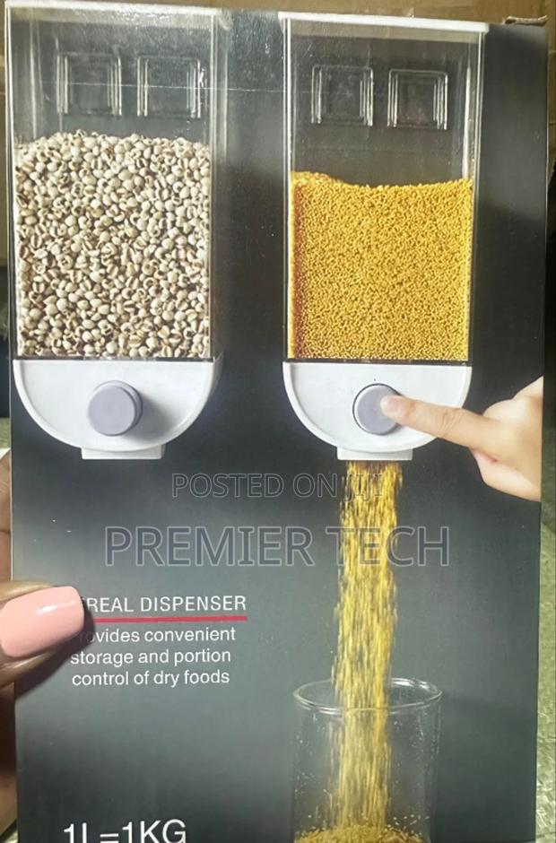 1kg (Single Pc) Wall Mounted Separate Rice Bucket Cereal Dispenser