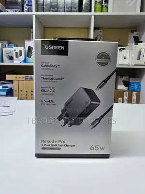 Ugreen Nexode Pro 65w 3-Port Gan Ultra-Slim Fast Charger