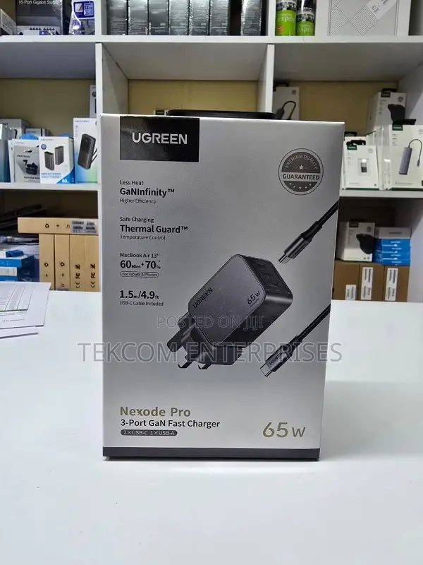 Ugreen Nexode Pro 65w 3-Port Gan Ultra-Slim Fast Charger