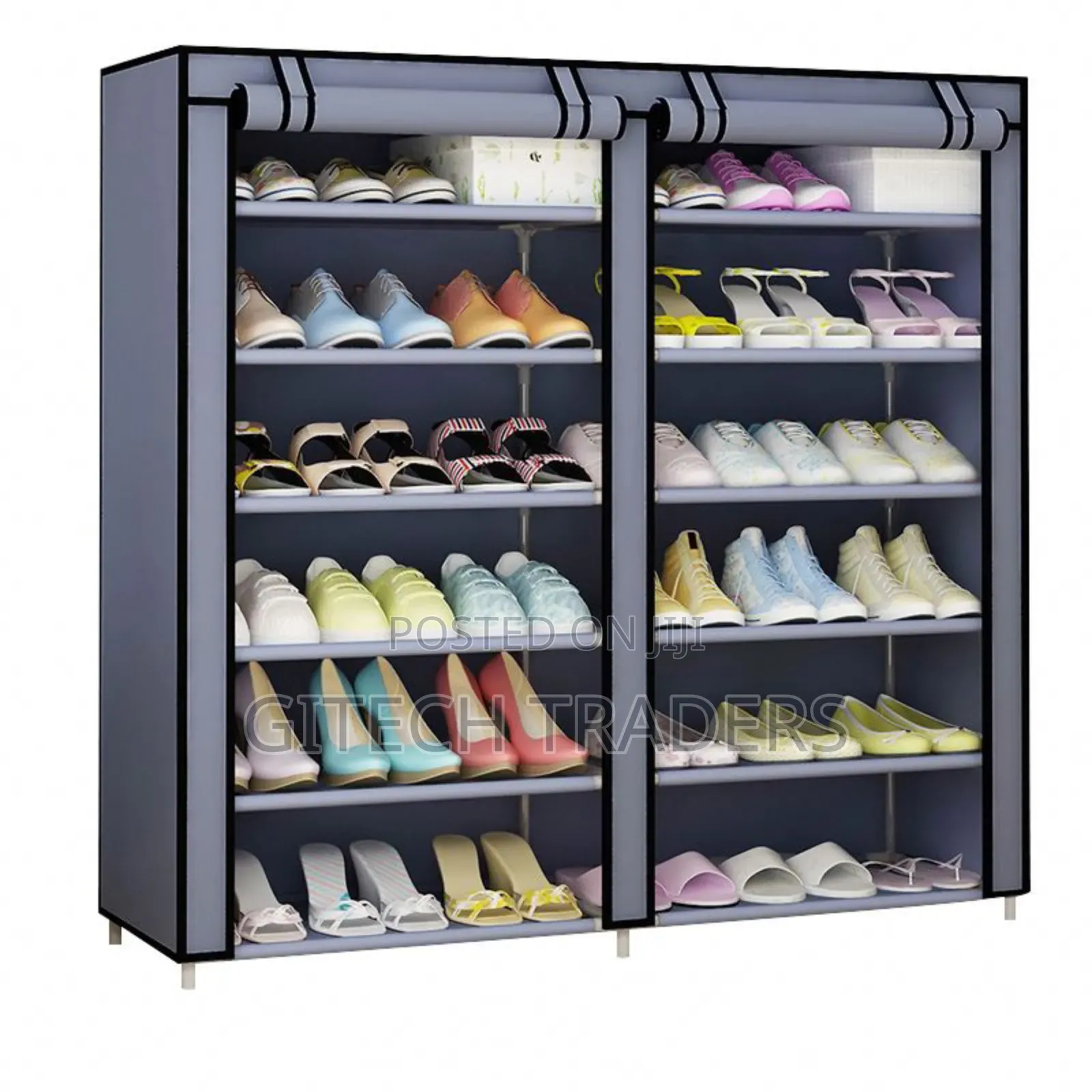 5layer Double Shoe Rack With Hanger