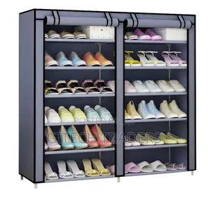 5layer Double Shoe Rack With Hanger