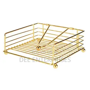 Luxury Metallic Serviette Holder / Napkin Holder