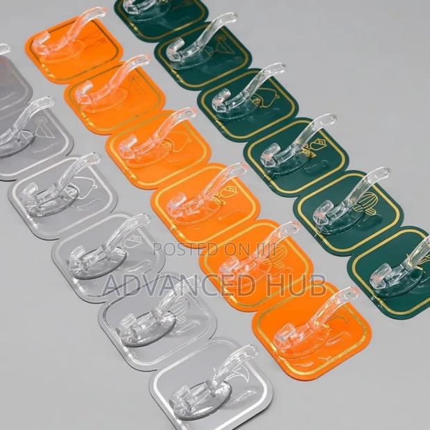 6in1 Colourful Strong Adhesive Hooks - thumbnail 3