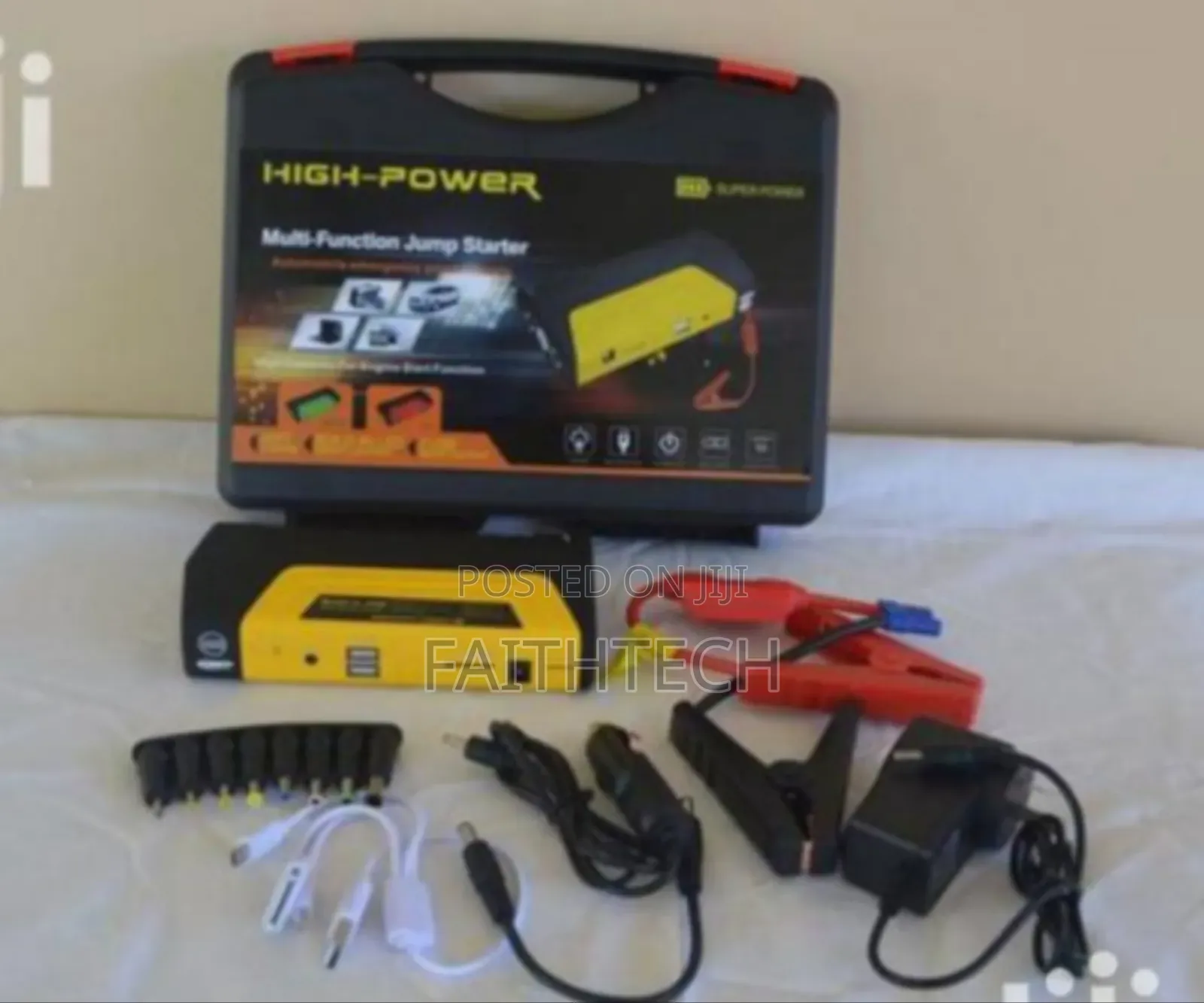 12v Portable Car Jump Starter Kit With Accessories