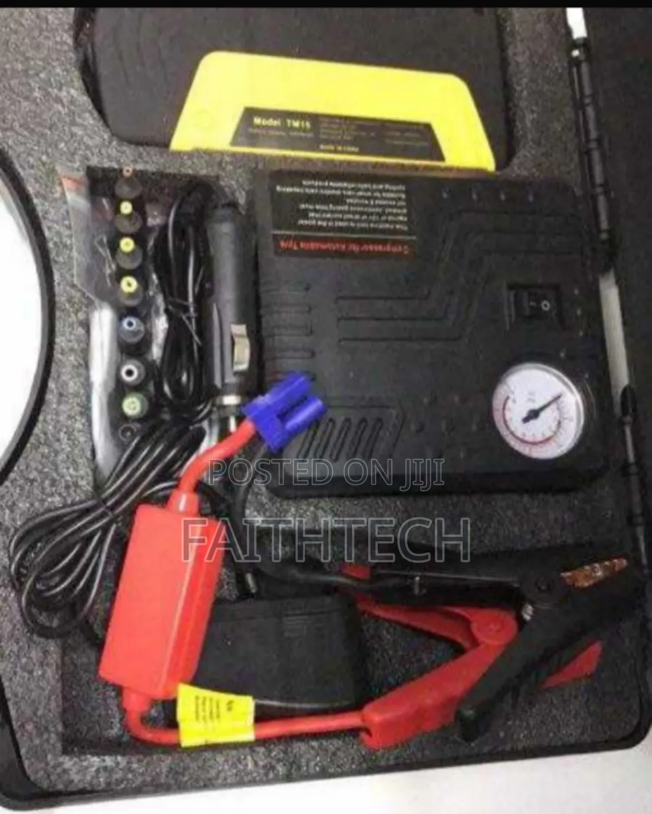 12v Portable Car Jump Starter Kit With Accessories