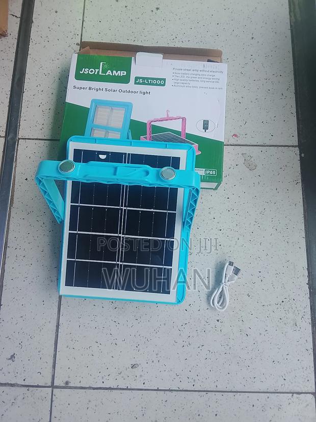 Jsot 1000 Watts Portable Solar Lamp, Dimmable, Integrated Solar Panel - thumbnail 2