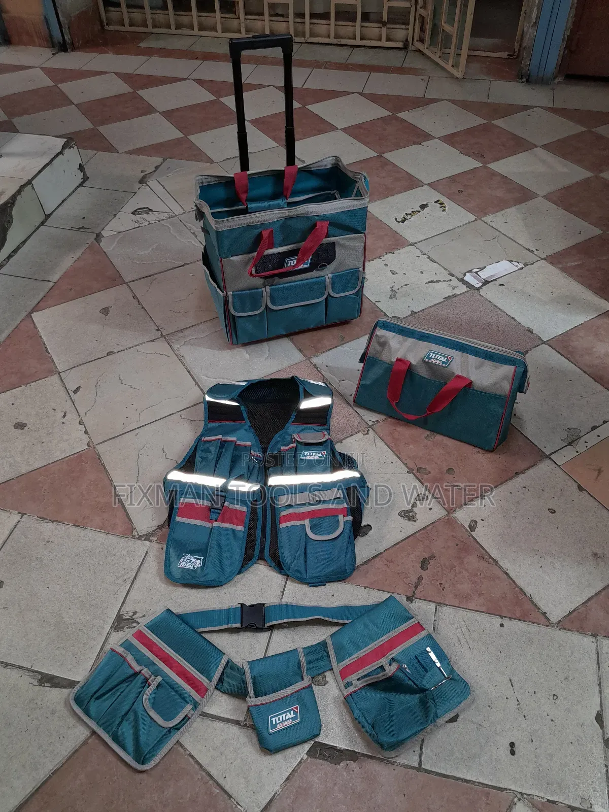 New Arrival 4 In 1 Tool Bag Set Canvas Heavy Duty