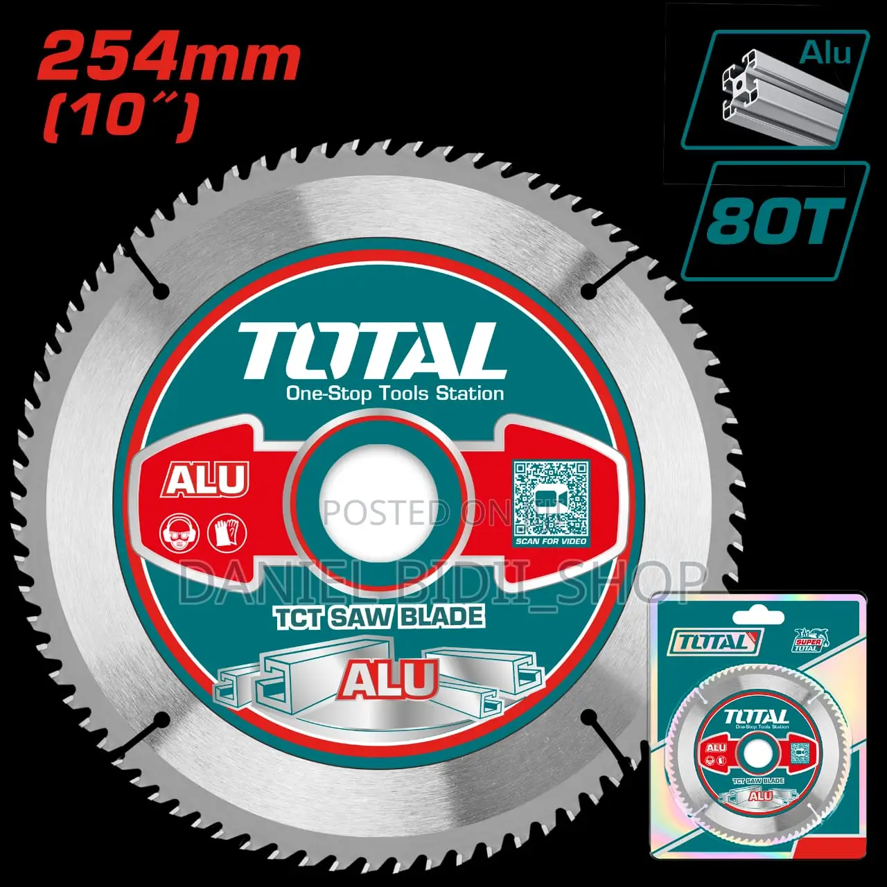 Tct Saw Blade 10" 80t Tac233728 For Aluminium Cutting