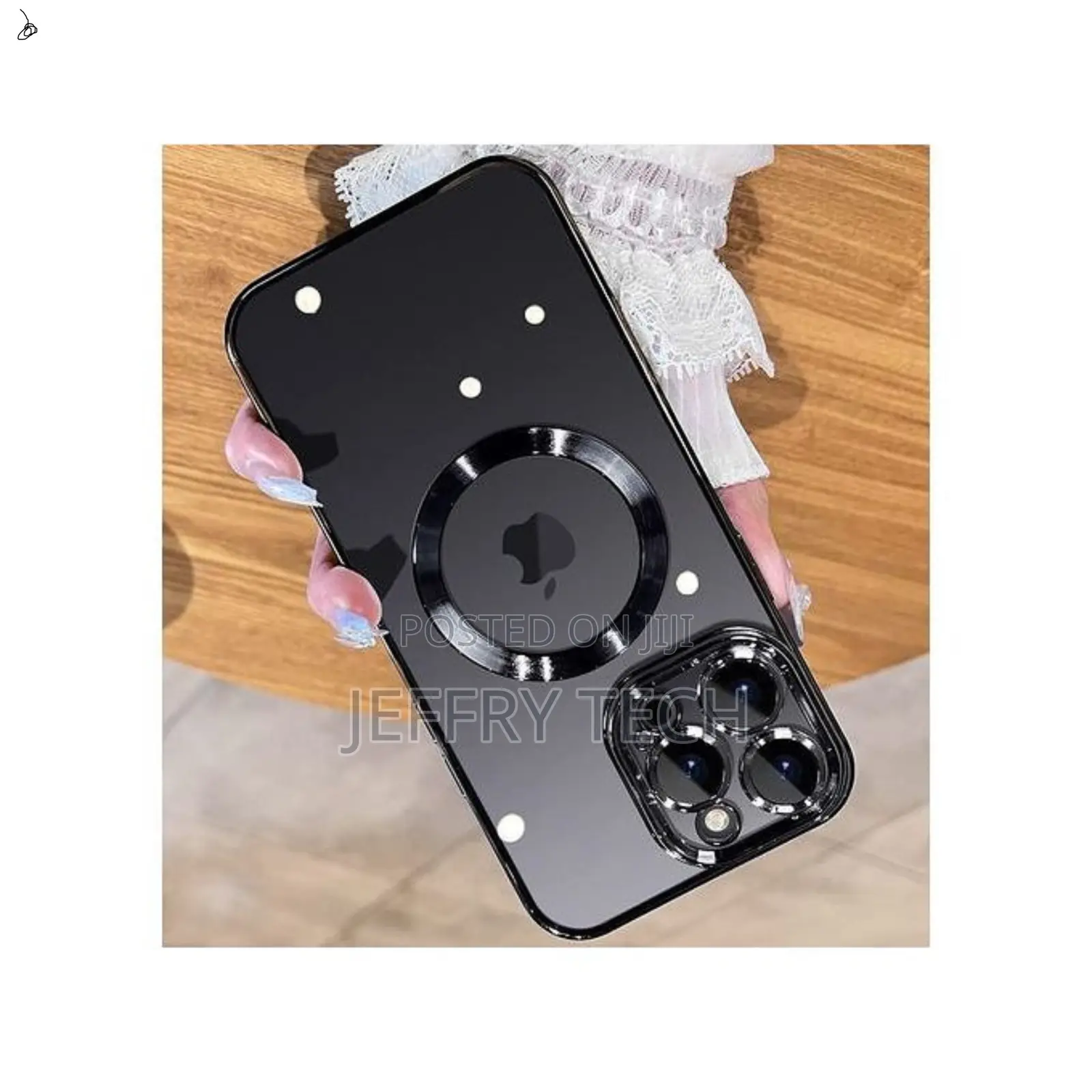 Gyterj iPhone 13 Pro Max Magsafe Plated Clear Case